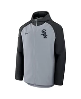 Nike Men's Gray/Black Chicago White Sox Authentic Collection Raglan Performance Full-Zip Jacket