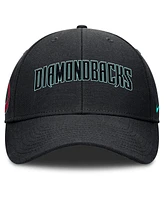 Nike Men's Black Arizona Diamondbacks Rise Gaberdine Adjustable Hat
