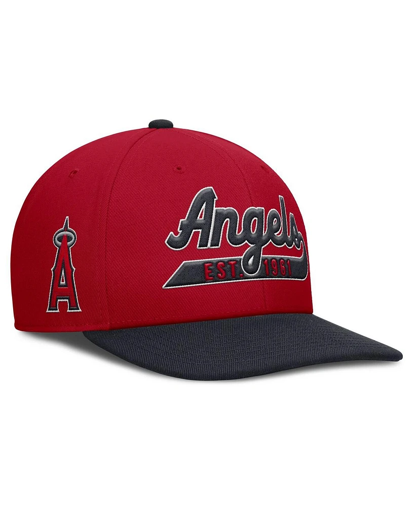 Nike Men's Red/Navy Los Angeles Angels Pro Performance Snapback Hat