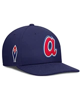 Nike Men's Navy Atlanta Braves Pro Performance Snapback Hat
