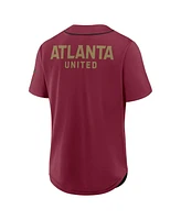 Fanatics Men's Red Atlanta United Fc Injury Time Baseball Jersey
