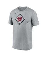Nike Men's Heather Gray Washington Nationals Icon Legend Performance T-Shirt