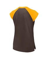 Nike Women's Brown/Gold San Diego Padres Cooperstown Collection Raglan Performance T-Shirt