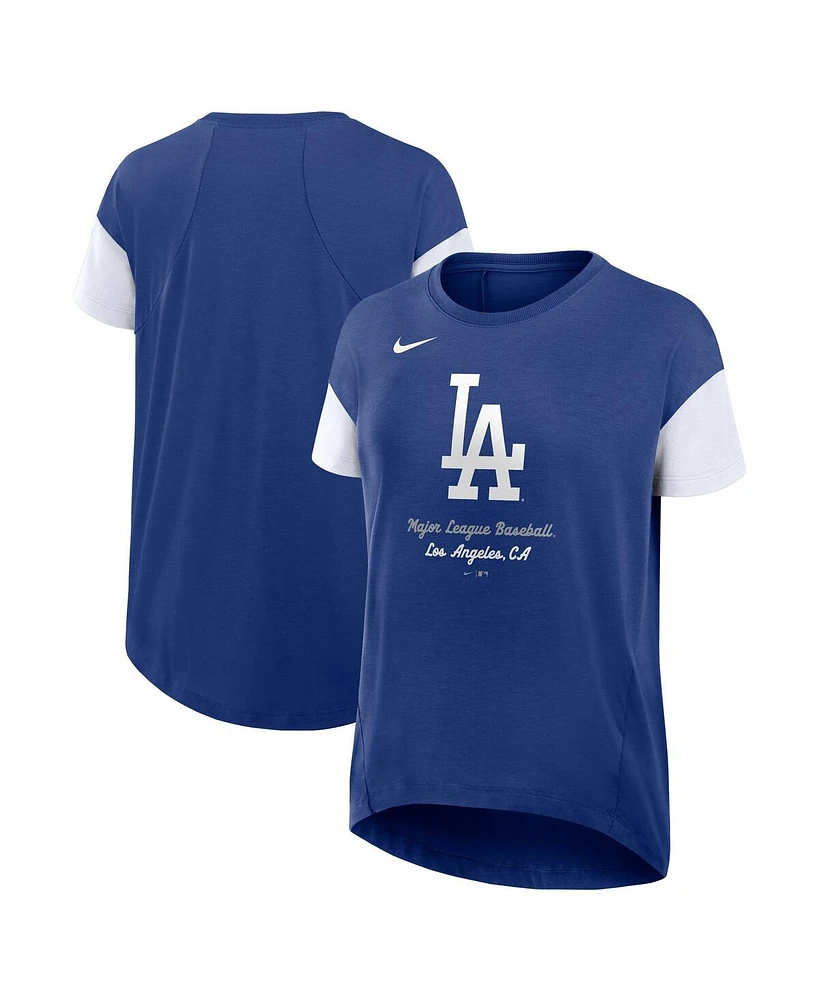 Nike Women's Royal Los Angeles Dodgers Flowy T-Shirt