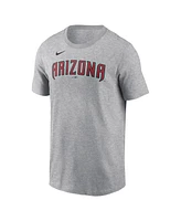 Nike Men's Corbin Carroll Heather Gray Arizona Diamondbacks Fuse Name Number T-Shirt