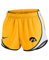 Nike Women's Gold Iowa Hawkeyes Spring Break Tempo Performance Shorts