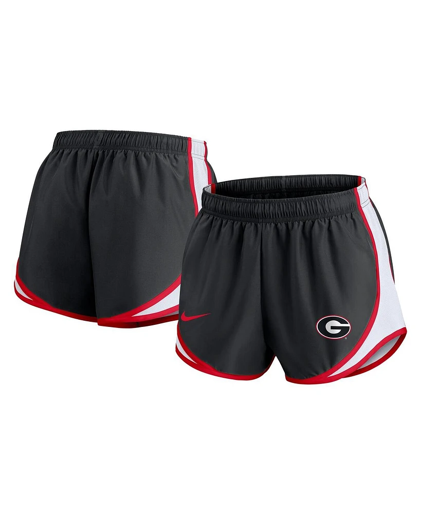 Nike Women's Black Georgia Bulldogs Spring Break Tempo Performance Shorts