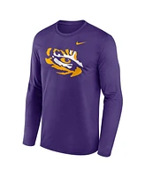 Nike Men's Purple Lsu Tigers Primetime Alternate Logo Legend Long Sleeve T-Shirt