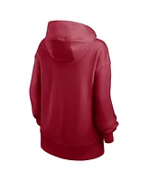 Nike Women's Crimson Oklahoma Sooners Oversized Legacy Phoenix Foundational Stack Pullover Hoodie
