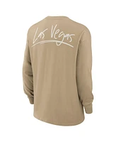 Nike Men's Tan Las Vegas Raiders Essential Statement Max90 Long Sleeve T-Shirt