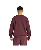 Adidas Men's Maroon New Zealand Rugby All Blacks Pullover Sweatshirt