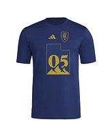 Adidas Men's Navy Real Salt Lake 2025 Jersey Hook Aeroready T-Shirt