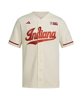Adidas Men's Cream Indiana Hoosiers Replica Baseball Jersey