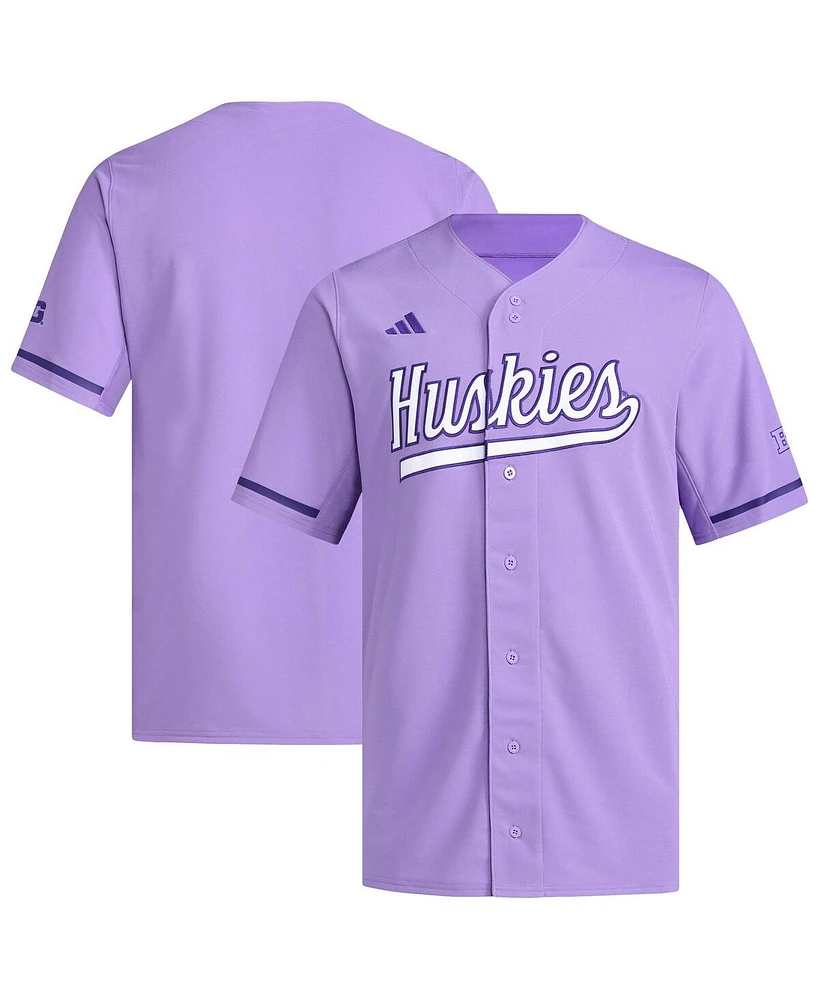 Adidas Men's Purple Washington Huskies Replica Baseball Jersey