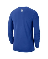 Nike Men's Royal Milwaukee Bucks 2024/25 City Edition Essential Logo Long Sleeve T-Shirt