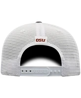 Top of the World Men's Gray/White Oregon State Beavers Victory Baseline Trucker Adjustable Hat