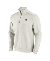 Tommy Bahama Men's Cream Texas Rangers Sport Tobago Bay Tri-Blend Half-Zip Sweatshirt