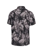 Tommy Bahama Men's Black Miami Dolphins Coast Nuevo Fronds Camp Button-Up Shirt
