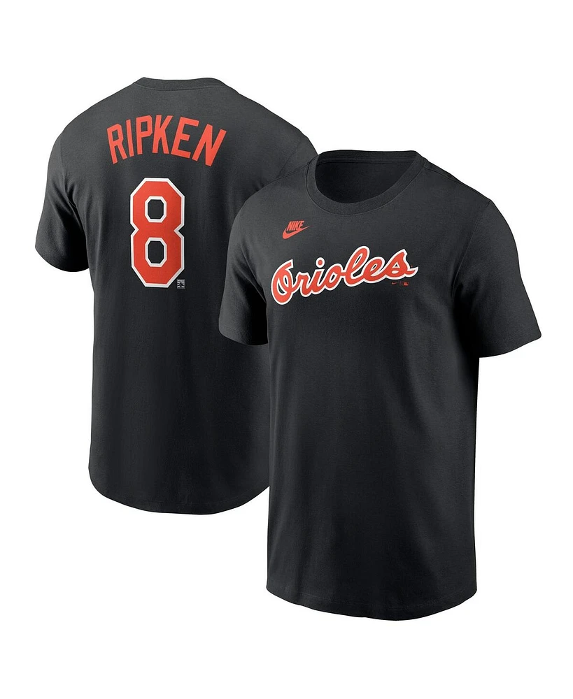 Nike Men's Black Baltimore Orioles Cooperstown Collection Fuse Name Number T-Shirt