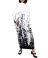 Dai Moda Women's Bali Tide Print Maxi Dress