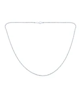 Bling Jewelry 040 Gauge .925 Sterling Silver Rope Chain Necklace 16 18 20 24 Inch