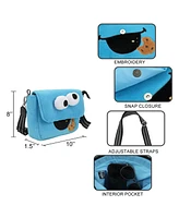 Sesame Street Cookie Monster 26 Cm Plush Women's Crossbody Bag