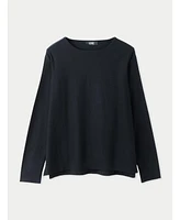 Gobi Cashmere Women's Boatneck Cotton Silk Blend Sweater
