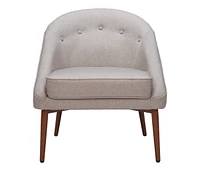 Fabric Tufted Barrel Chair – Cozy and Stylish Accent Seating