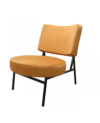 Modern Accent Chair with Rectangle and Circle Design – Unique Statement Piece