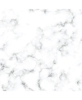 Lambs & Ivy Baby Signature Gray/White Marble Organic Cotton Fitted Crib Sheet