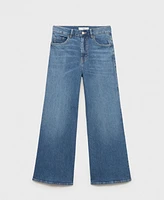 Mango Women's High-Rise Wide Leg Jeans