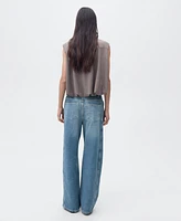 Mango Women's High-Rise Balloon Jeans