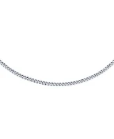 Bling Jewelry Simple Strong Plain Cuban Curb Chain Anklet Ankle Bracelet .925 Sterling Silver