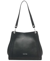 Calvin Klein Garnet Triple Small Compartment Tote Bag