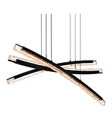 Cwi Lighting 21" Metal Saber Integrated Led Chandelier