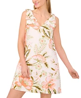 CeCe Women's A-Line Short V-Neck Dress