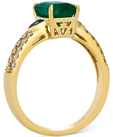 Le Vian Costa Smeralda Emerald (1-1/5 ct. t.w.) & Diamond (1/4 ct. t.w.) Ring in 14k Yellow Gold
