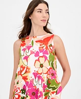 Anne Klein Women's Sleeveless Floral Shift Dress