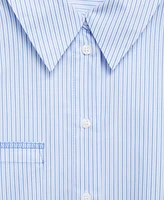 Mango Women's Seam Detail Striped Crop Shirt