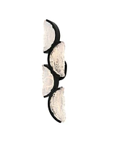 Cwi Lighting 28" Metal Moon Integrated Led Wall Light
