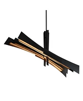 Cwi Lighting 23" Metal Solara Integrated Led Chandelier