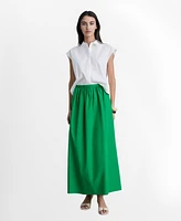 Mango Women's Flared Cotton Skirt