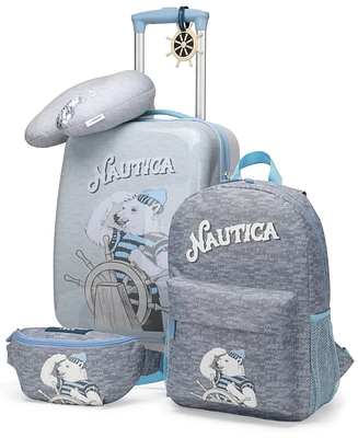 Nautica Kids Adventure 5-Piece Airline Approved Carry-On Luggage Set