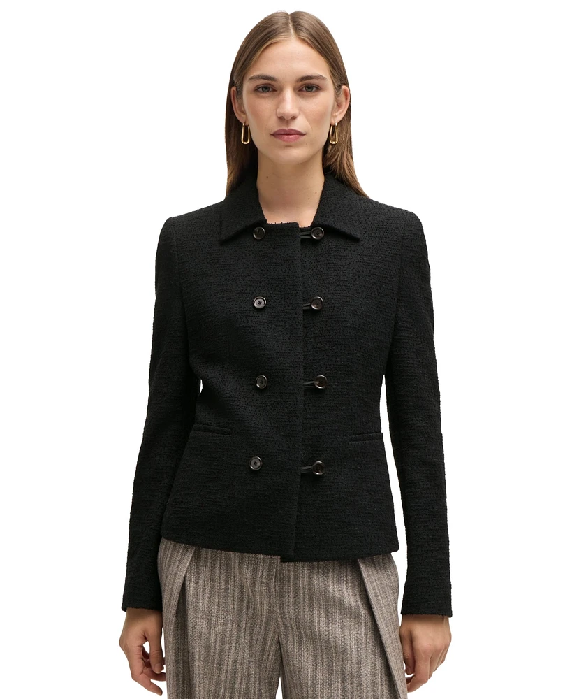 Boss by Hugo Women's Extra-Slim-Fit Tweed Jacket