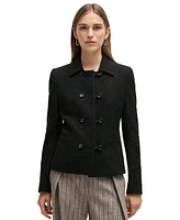 Boss by Hugo Women's Extra-Slim-Fit Tweed Jacket