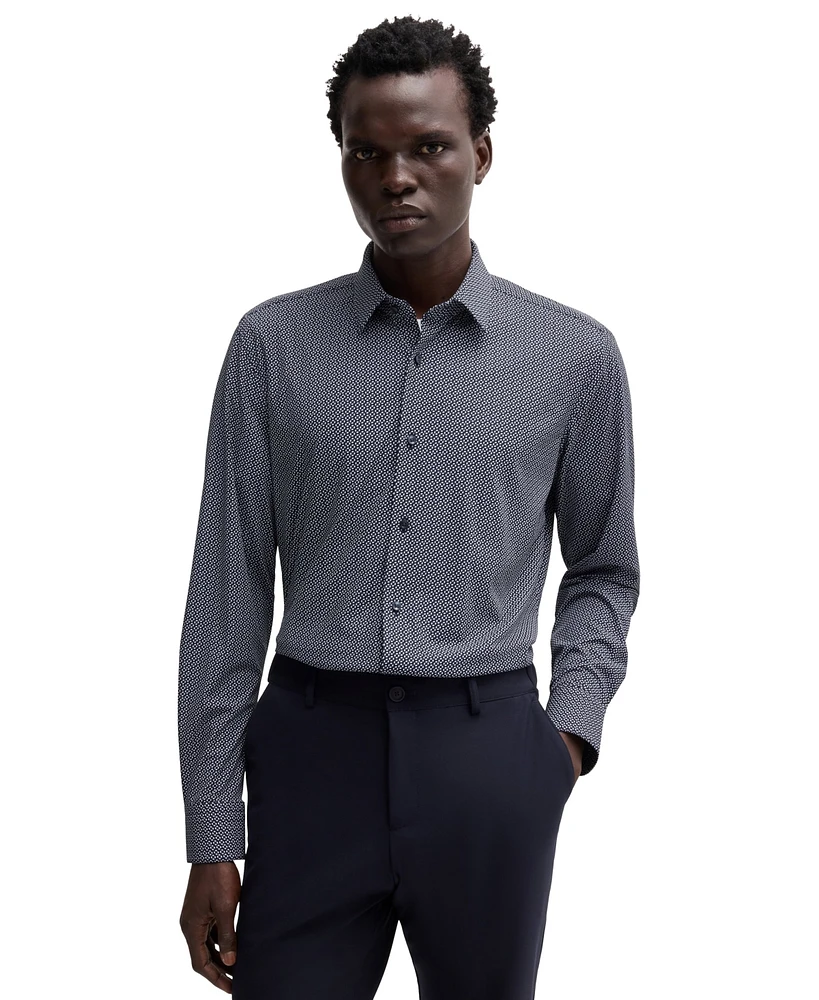 Boss by Hugo Men's Slim-Fit Performance Dress Shirt