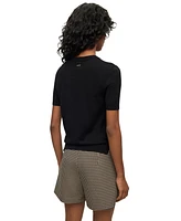 Boss by Hugo Boss Women's Short-Sleeved Sweater