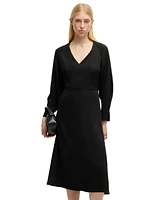 Boss by Hugo Women's Relaxed-Fit V-Neck Dress
