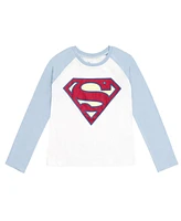 Justice League Little Girls Dc Comics Batman Superman Wonder Woman 3 Pack Long Sleeve T-Shirts Toddler|Child