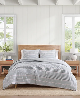 Tommy Hilfiger Danbury Stripe Cotton 2-Pc. Comforter Set, Twin/Twin Xl